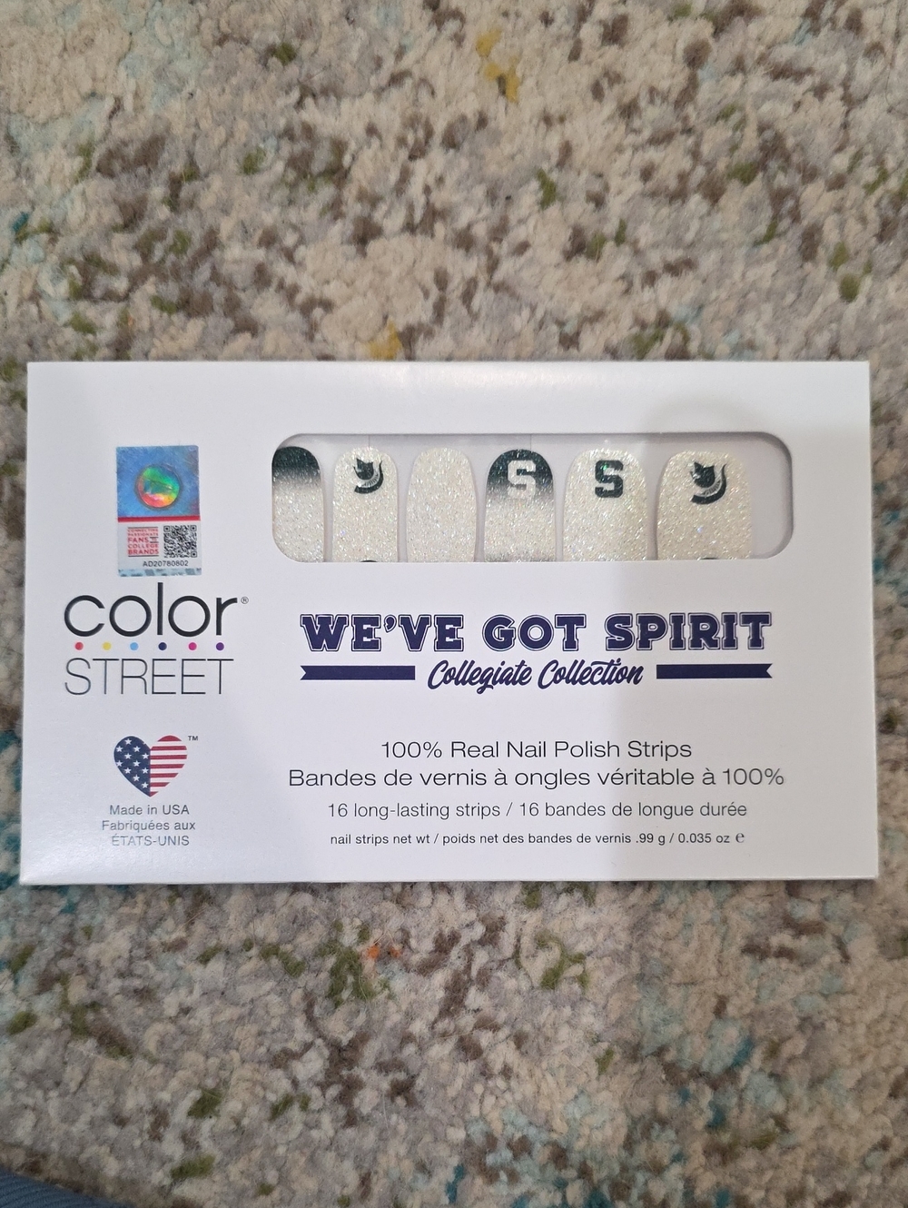 Color Street We've Got Spirit Collegiate Collection MSU Nail Strips